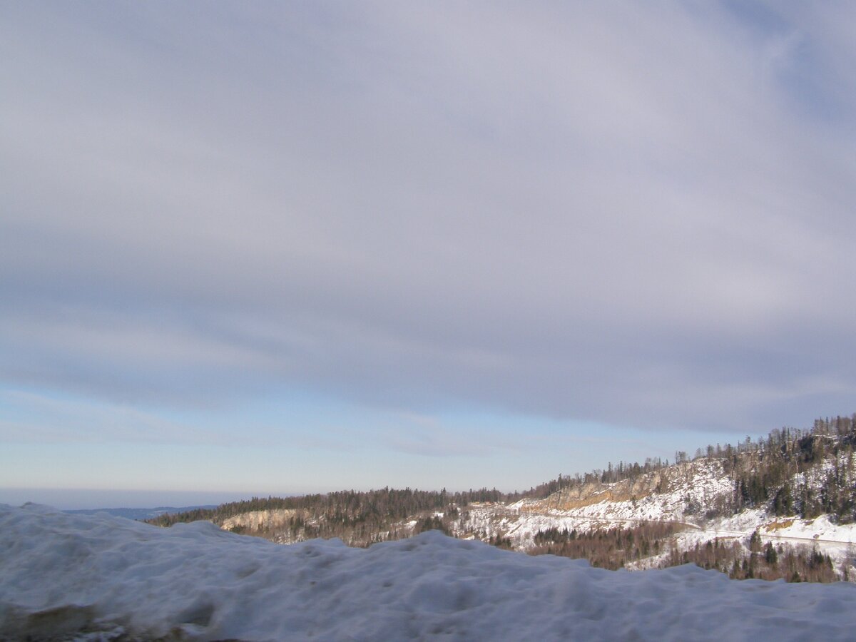 Так выглядит плато зимой. 