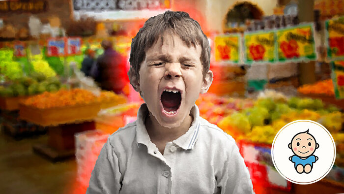 Истерика ребенка в магазине