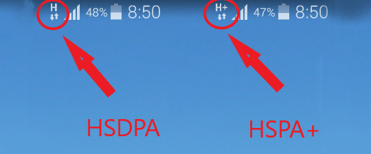 HSDPA и HSPA+ на телефоне