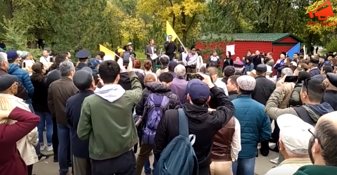 Митинг в Элисте, республика Калмыкия..