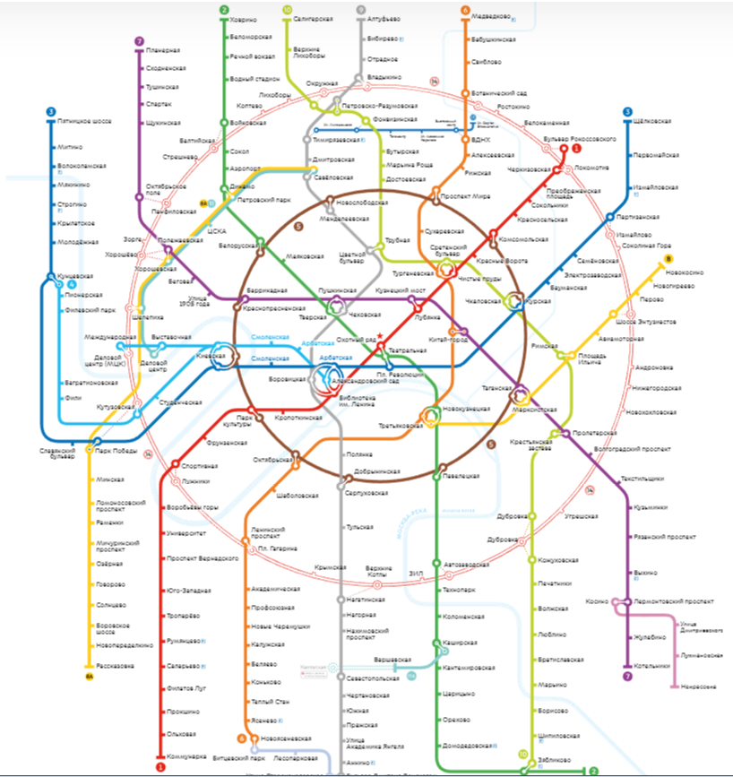 Карта метро Киева. Схема метро киевского метрополитена