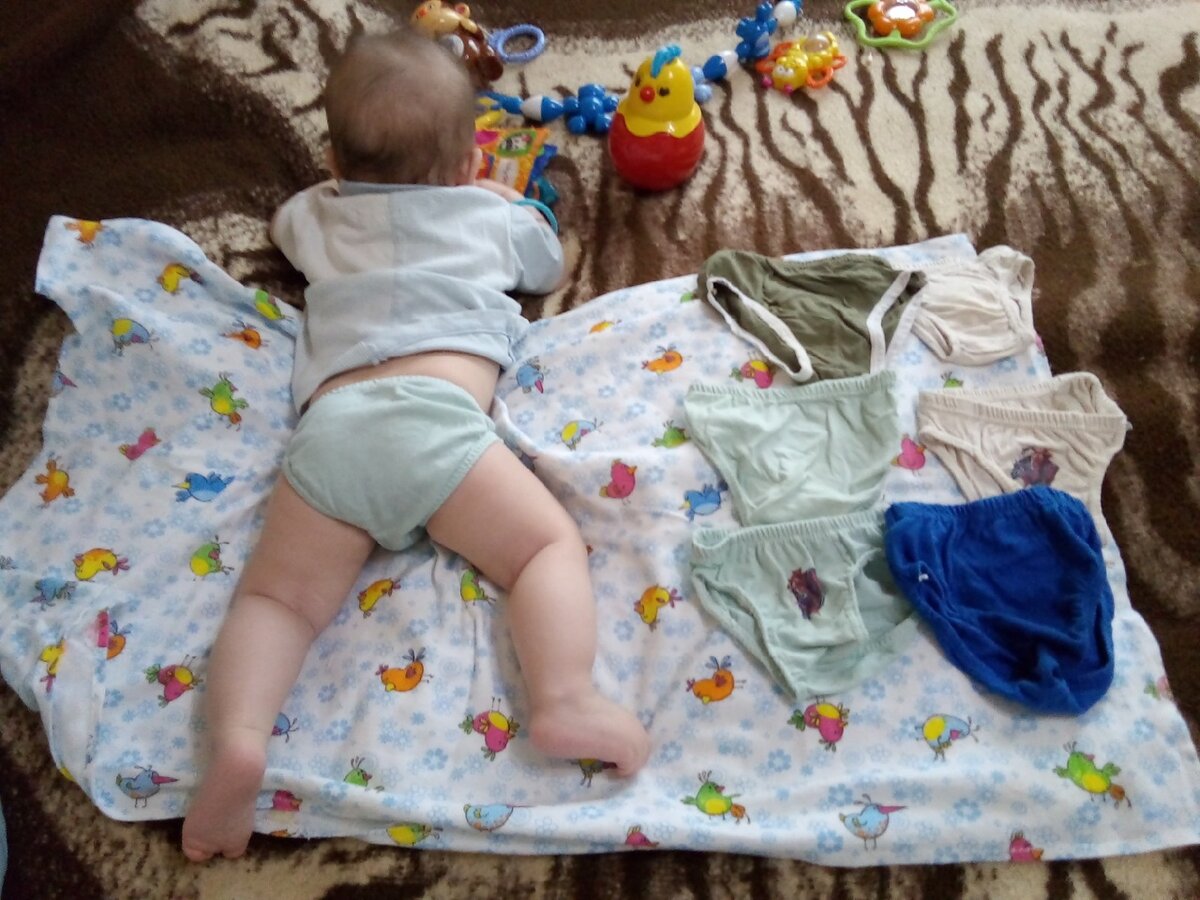 ( Такой скромный запас тканевых трусиков застал меня  врасплох)