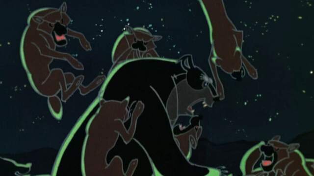 Кадр из мультика маугли.