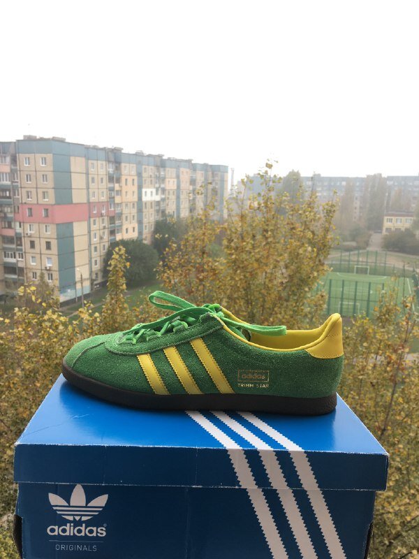 Adidas trimm hotsell star green yellow