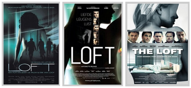 Постеры "Лофтов" разных лет и стран. Найдите три отличия.