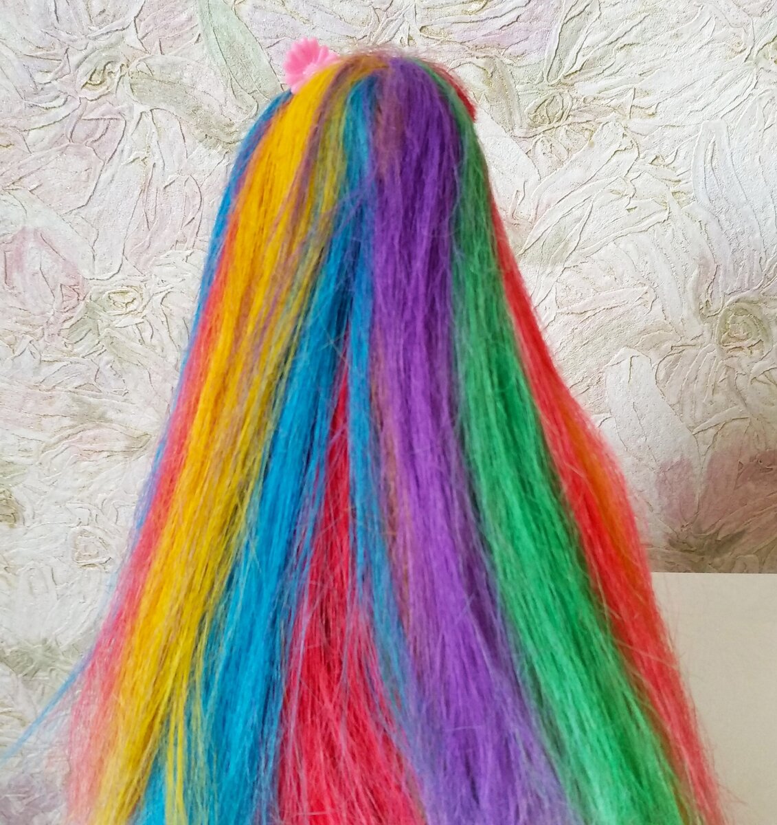 Волосы куклы после окрашивания