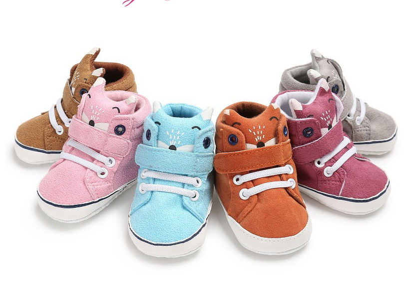 Детская Осенняя обувь для мальчиков и девочек с изображением лисы