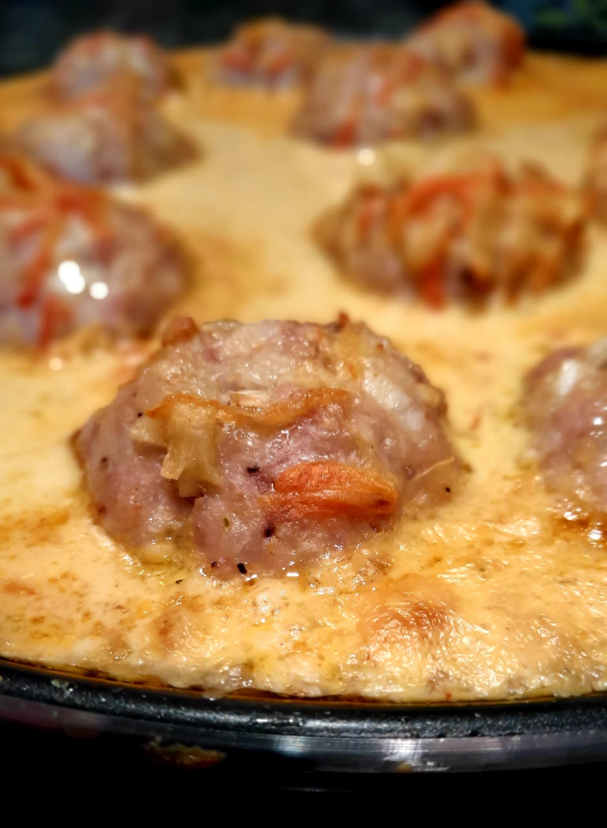 Ёжики из кролика с рисом в духовке