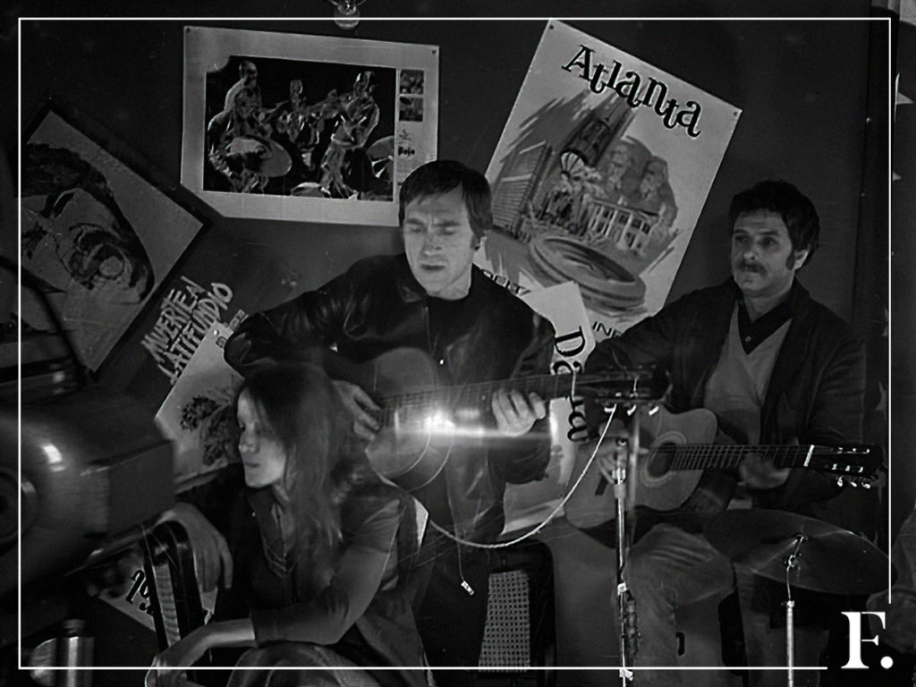 Владимир Высоцкий и Петр Тодоровский на Мосфильме, 1973 год