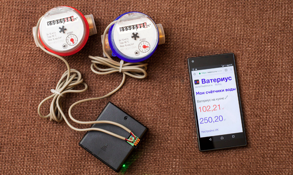 Ватериус - система учета показаний счетчиков с импульсным выходом