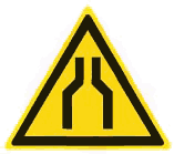 W30 Осторожно. Сужение проезда (прохода)
