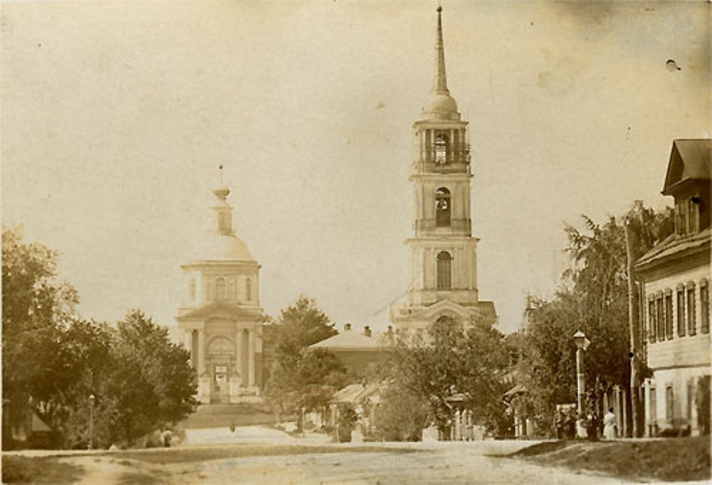 Николаевский храм, 1905 год. Вид с улицы Рязанской. Фото с сайта veneva.ru