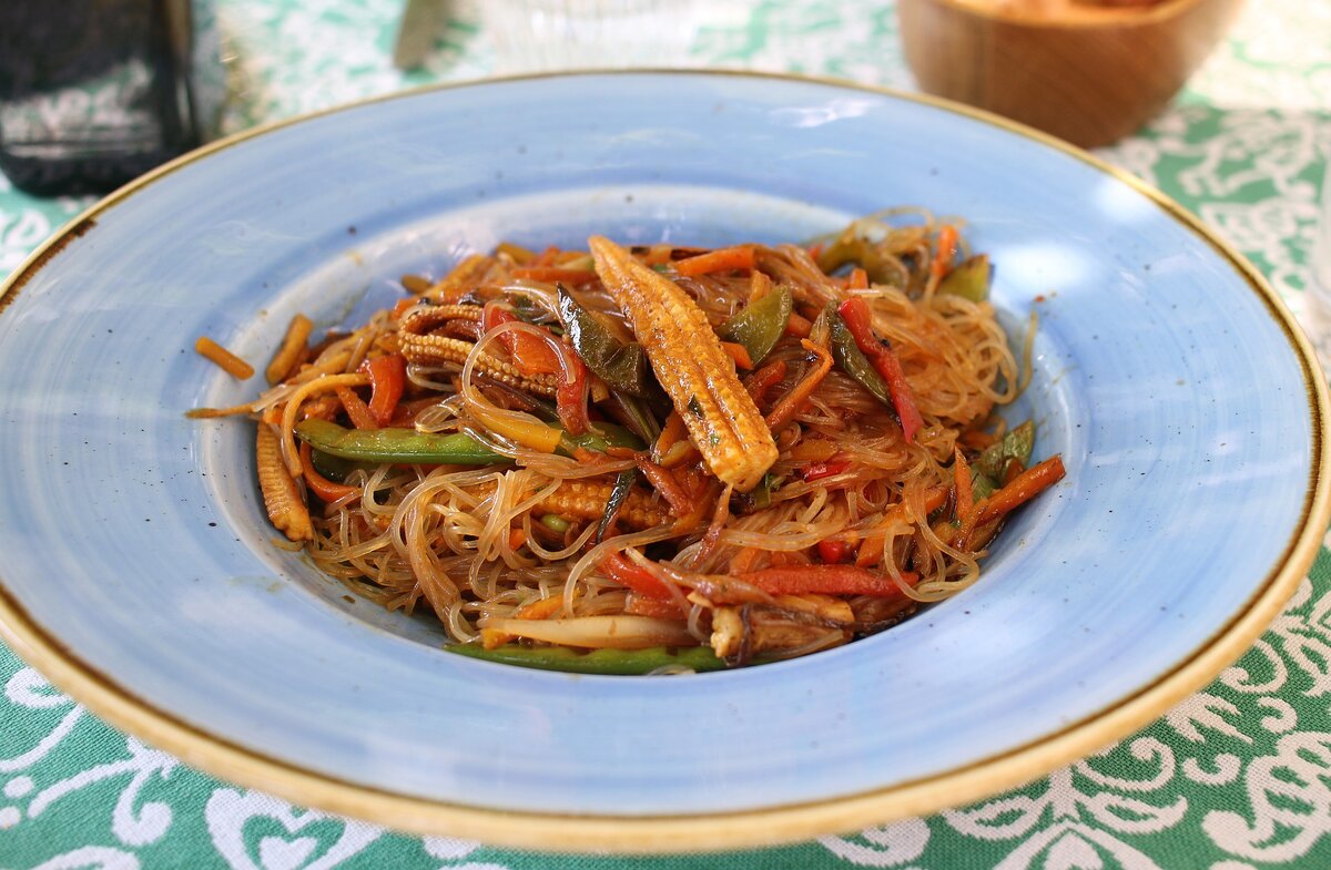 Фунчоза с овощами и курицей Wok 🍜 | Про Вкус Жизни | Дзен