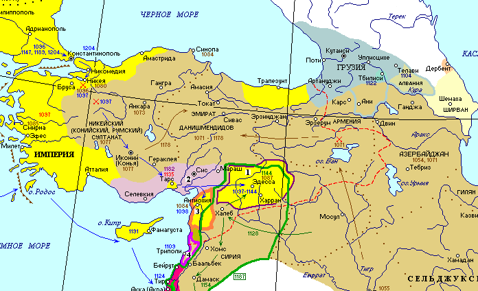 Румский султанат карта