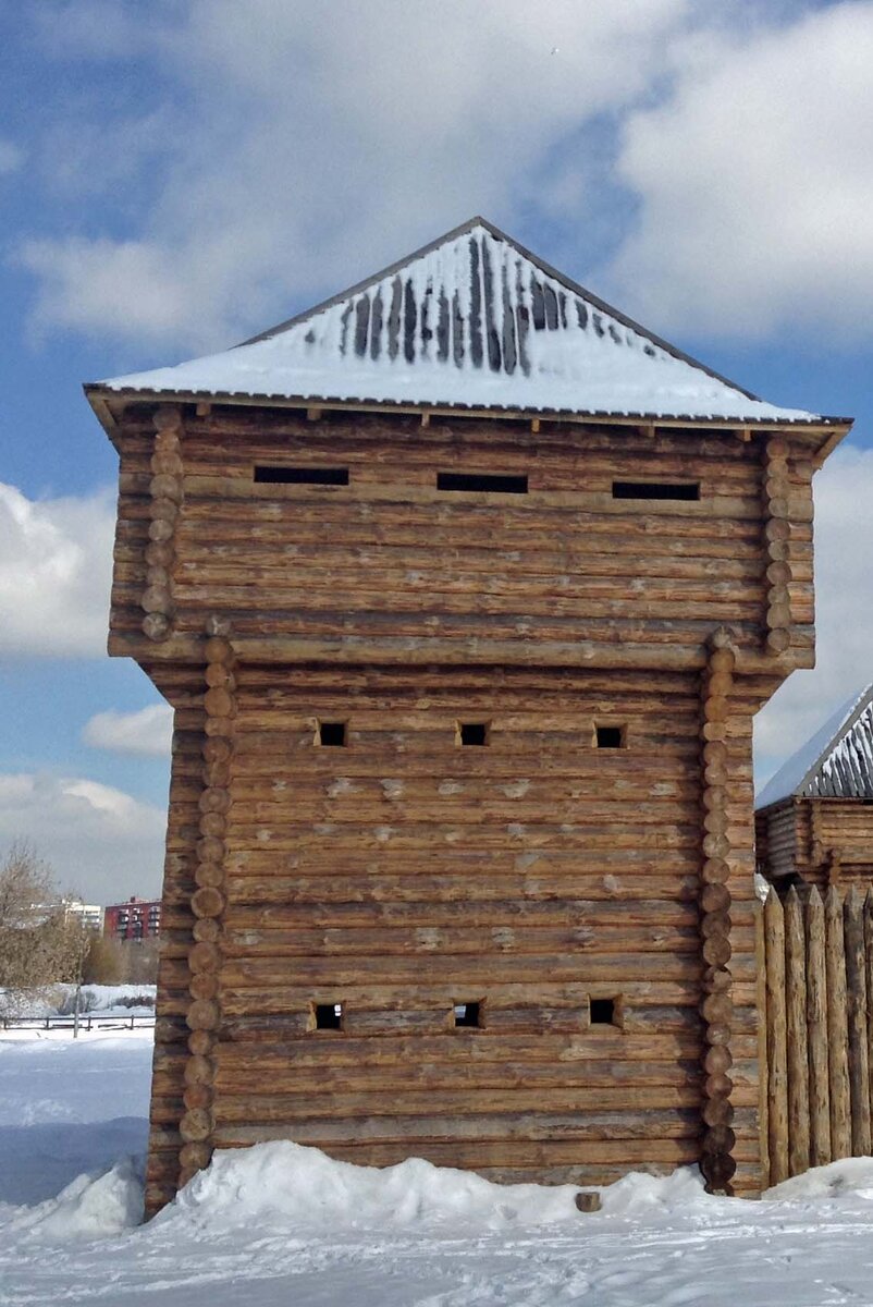 Натурный макет Албазинского острога с московском парке Коломенское. Фото автора.