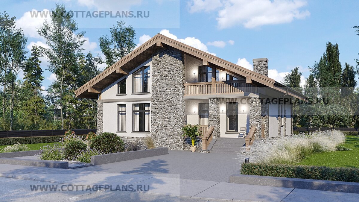 Фасады дома. Источник фото: https://www.cottageplans.ru