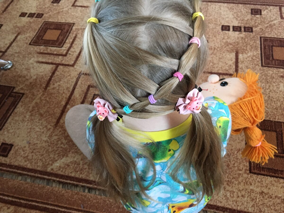 Прически для девочек в садик