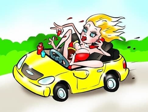 Анекдот: Блондинка решила съездить за границу. Она паркует свою машину прямо на парковке перед банком рядом с аэропортом и выход
