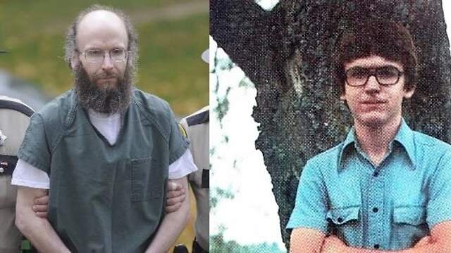 Кристофер Найт до того, как ушел в лес и спустя 27 лет, после того как был пойман за очередное ограбление