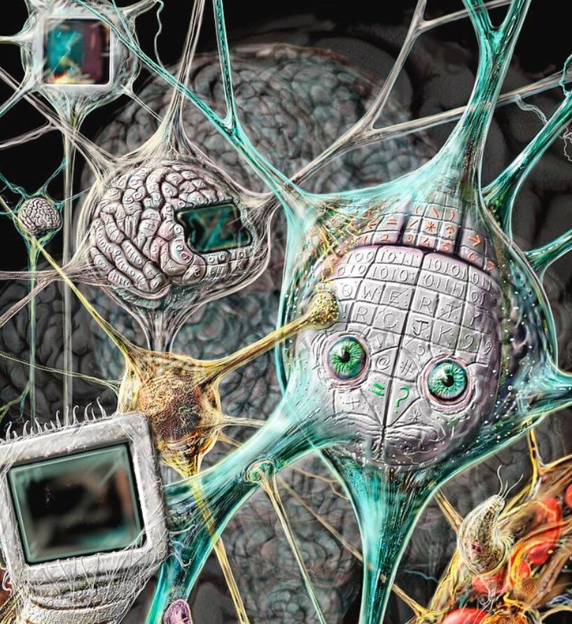 Нейросеть генерирует картинки. Нейронная сеть. Нейронная сеть компьютера. Нейронная сеть мозга. Мозг нейросеть.