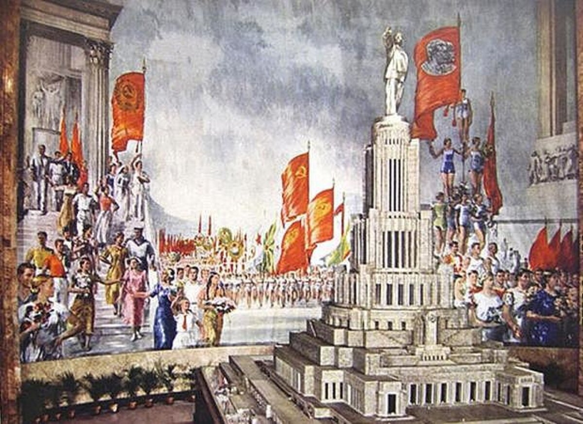 Пименов Ю.И., «Физкультурный парад. панно для Всемирной выставки в Париже», 1937, холст, масло