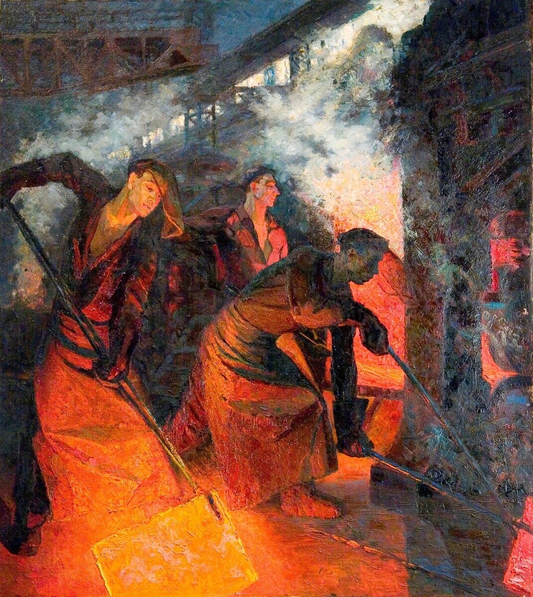 Андреева А.А., Арцыбушев А.П., Бинщток Э.М., Ивашев-Мусатов С.М. «Рождение первой коммунистической бригады» 1959
