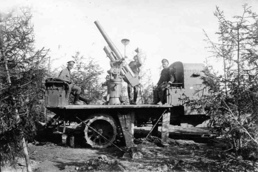 Мобильное зенитное подразделение капитана В.В. Тарновского