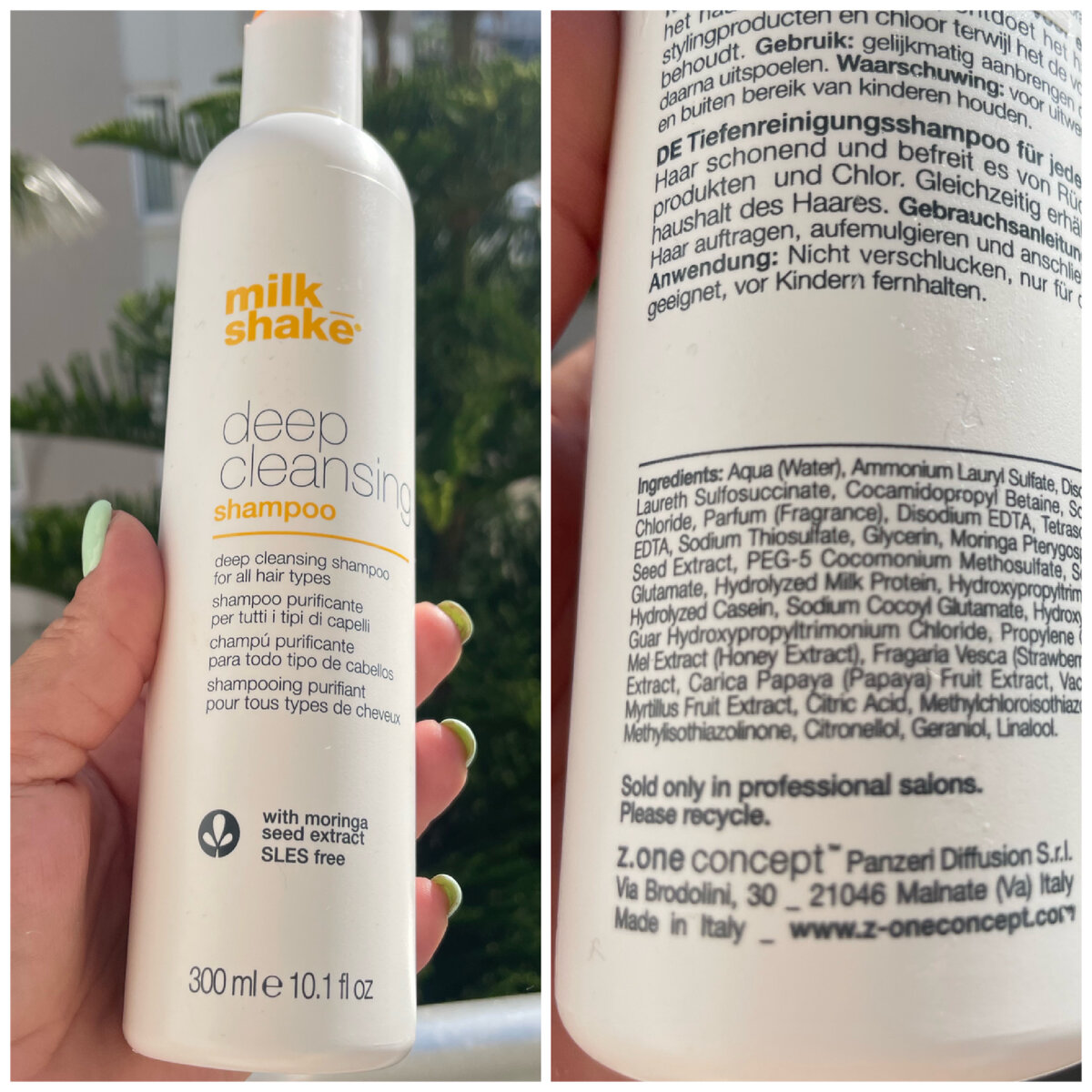 Начнём с шампуня  milk shake deep cleansing 