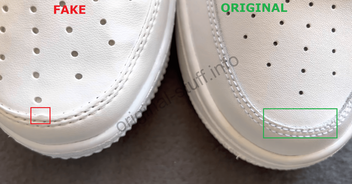 Nike air force outlet one fake vs real