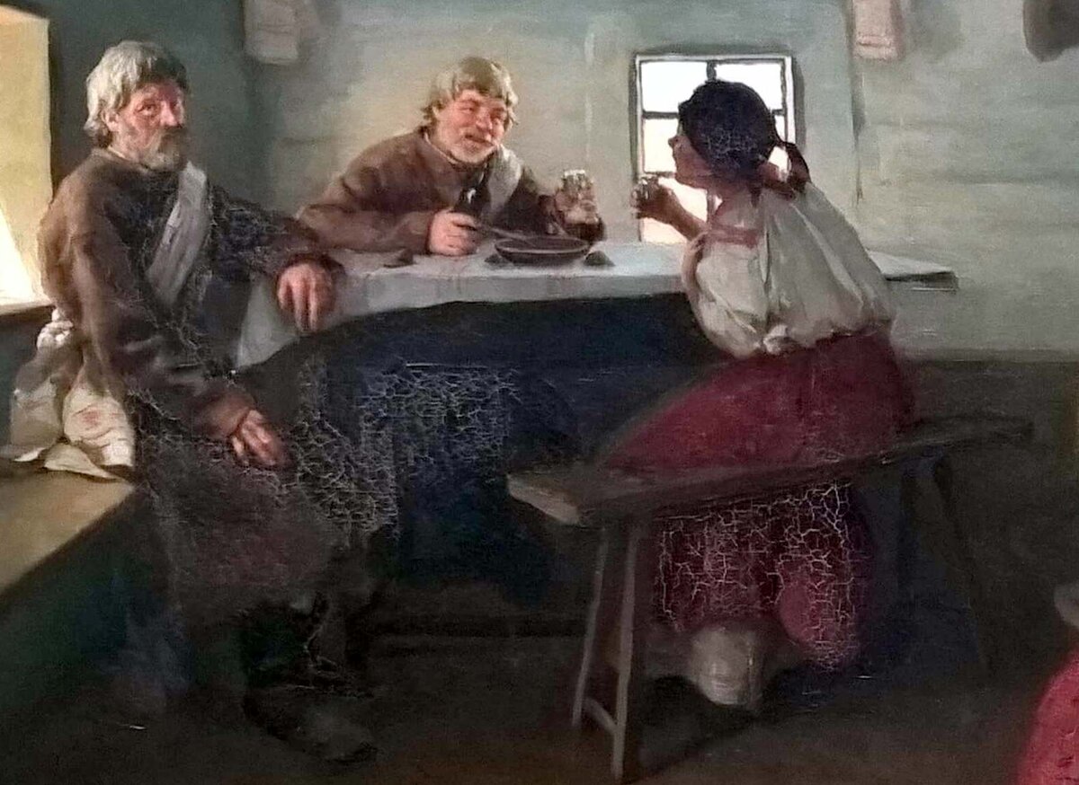 Пимоненко Николай Корнилович «Сваты», фрагмент