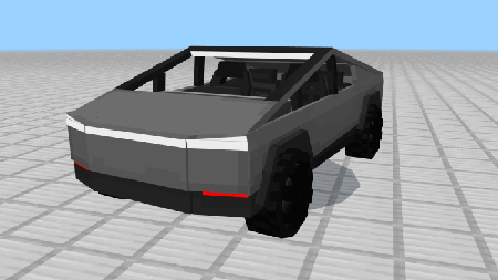 Модель Tesla в игре MCPE