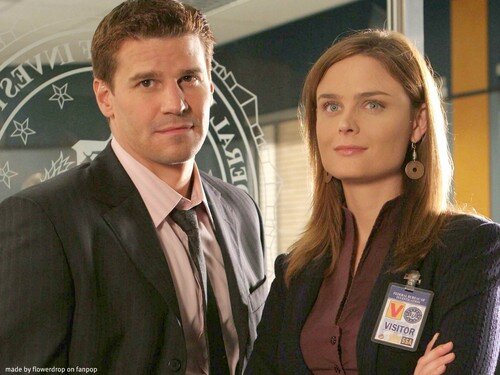 Бреннан "(Кости" и Бут в начале сотрудничества. Источник фото: ko.fanpop.com