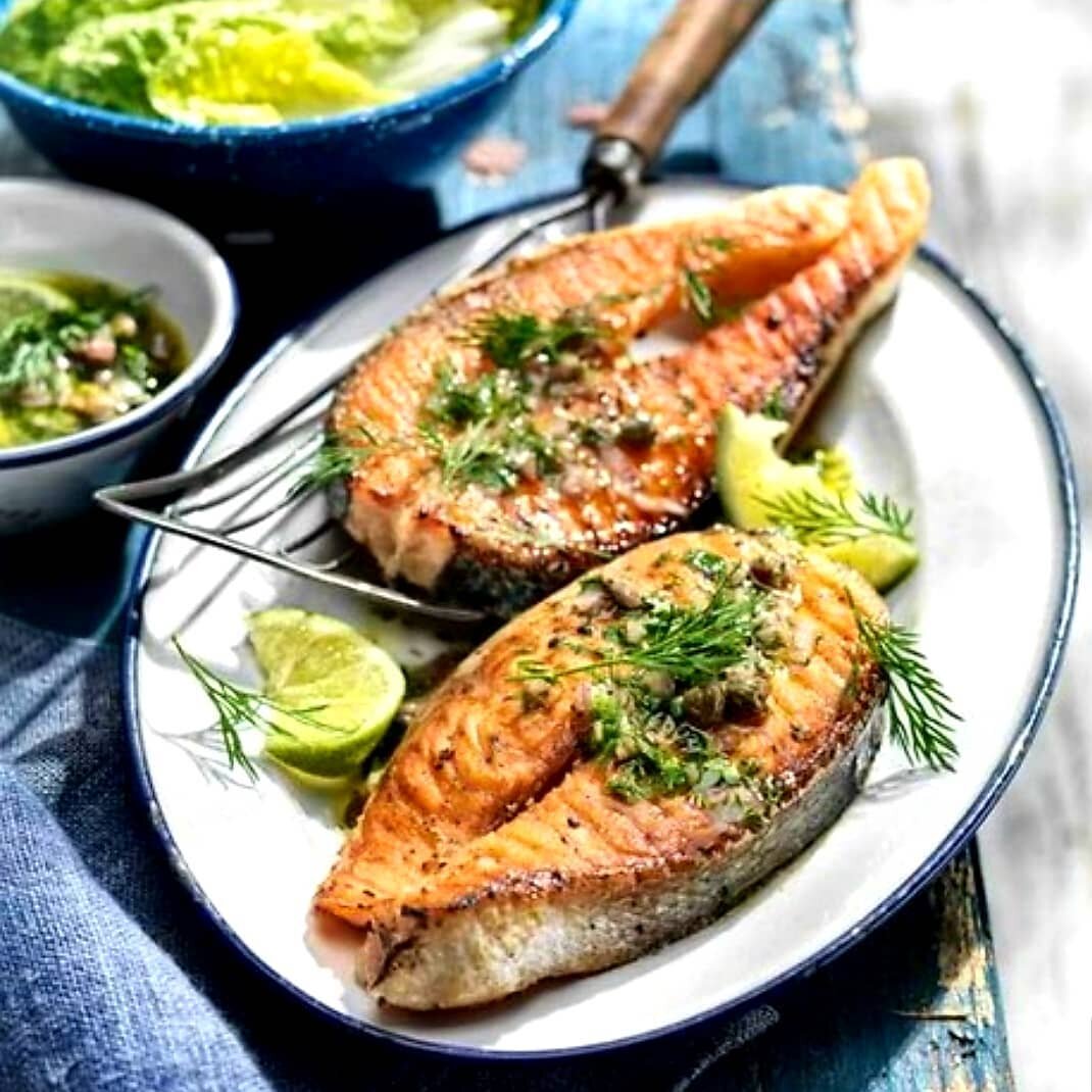 Запеченный лосось