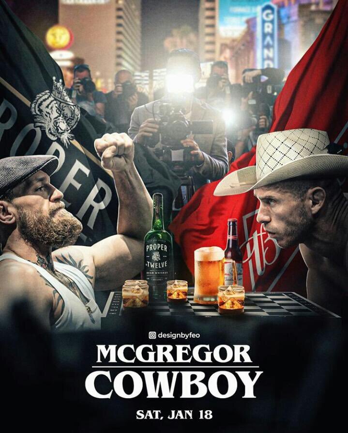 Ковбой выложил в твитер противостояние с Ирландцем, как битва 2 напитков, представителями которых они являются  