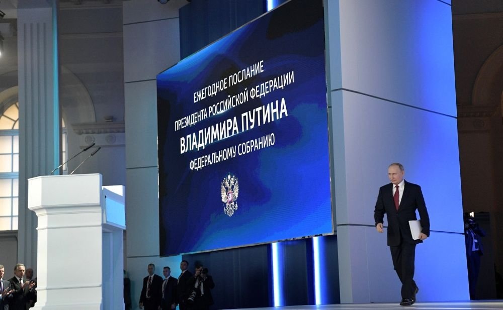 Перед началом ежегодного Послания Президента РФ Федеральному собранию. Фото: kremlin.ru