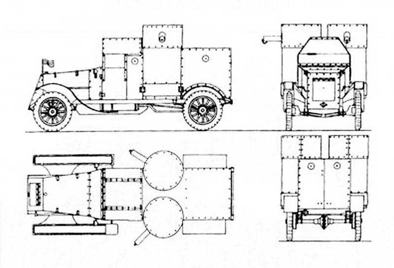 Бронеавтомобиль остин чертежи