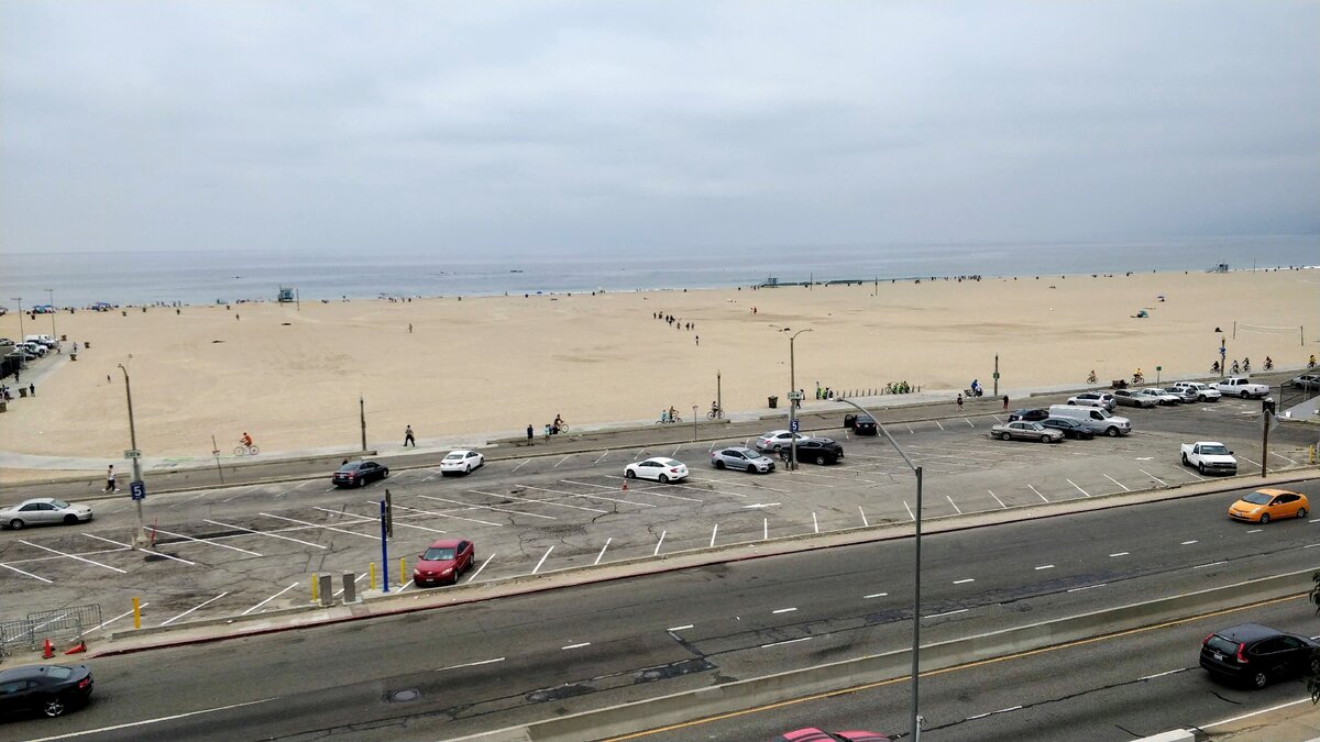 США. Санта-Моника. Пляж Санта-Моники