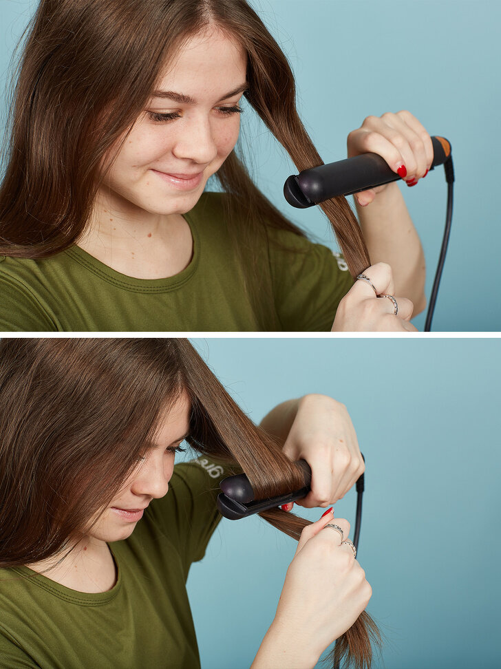 Как накрутить волосы с помощью выпрямителя для волос и карандаша