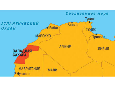 Западная сахара карта