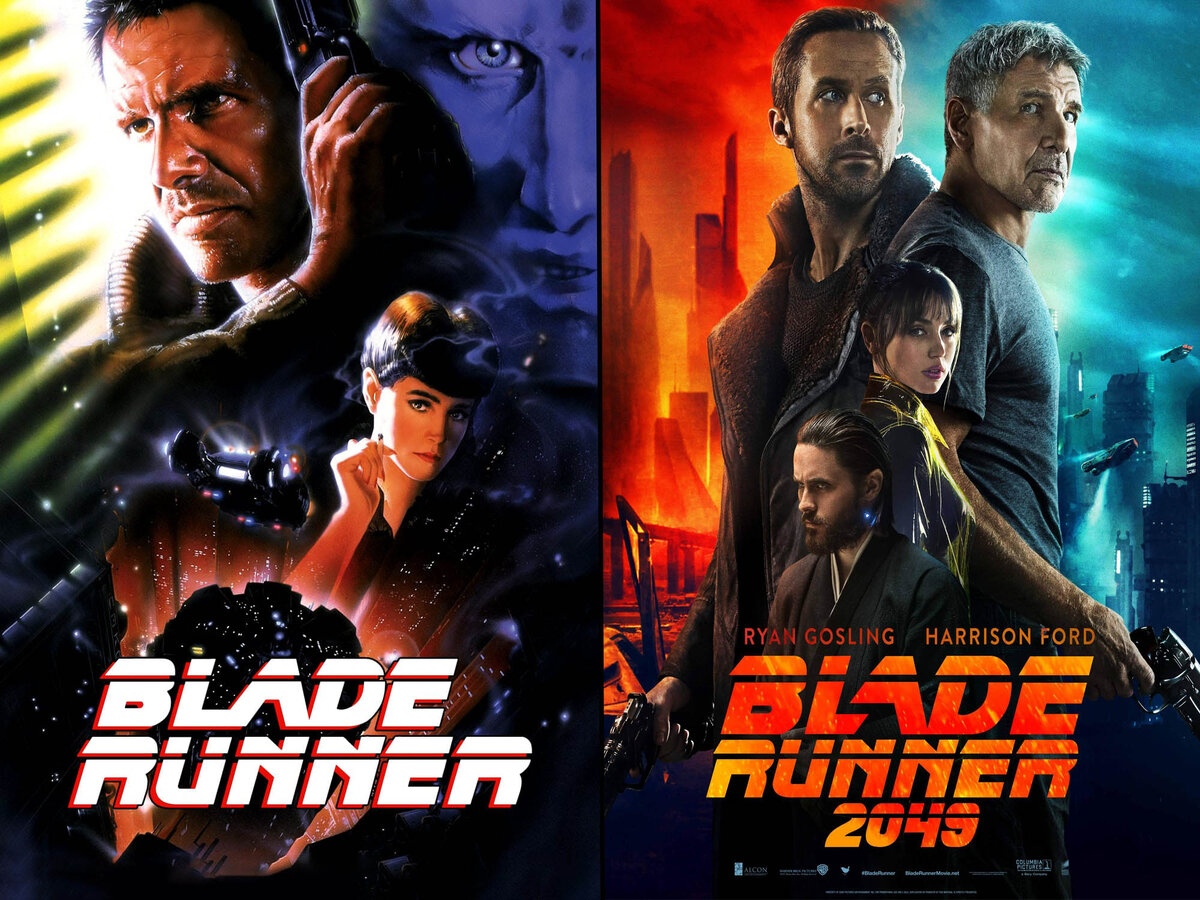 Действия первого фильма происходят в 2019 году, второго в 2049...