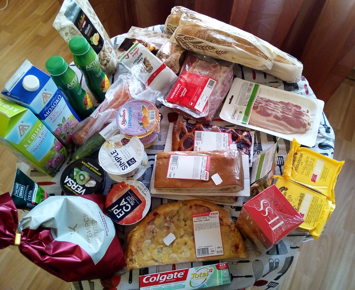 Наборчик продуктов на неделю. Голодным не буду.