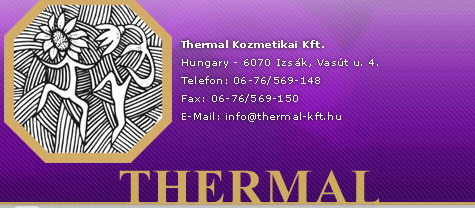 Это фирменный знак фирмы, производящей термальную косметику, если увидели его - значит это то, что нужно. Фото с сайта www.thermal-kft.hu