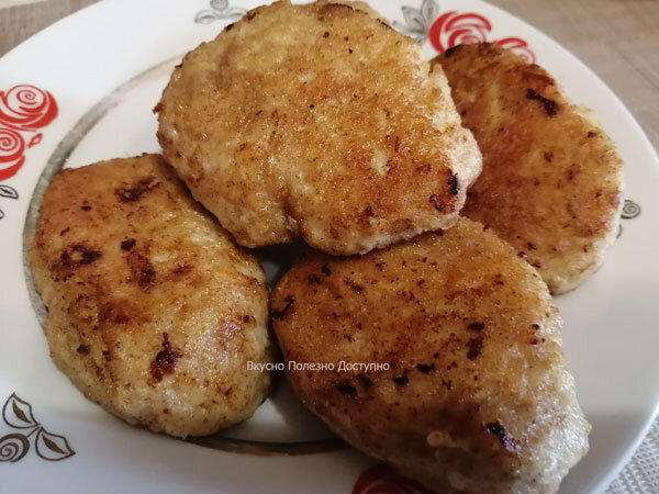 Котлеты куриные с картофелем
