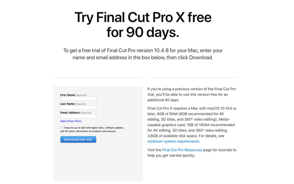 Ранее Final Cut Pro X можно было использовать бесплатно в пробном режиме в течение 30 дней. Однако для Logic Pro X - платформы аудиопродакшена, нацеленной на профессиональных музыкантов и звукоинженеров - пробный режим предоставляется впервые. В Apple сообщили, что возможность тестировать приложение бесплатно в течение трех месяцев должна появиться в ближайшие дни.