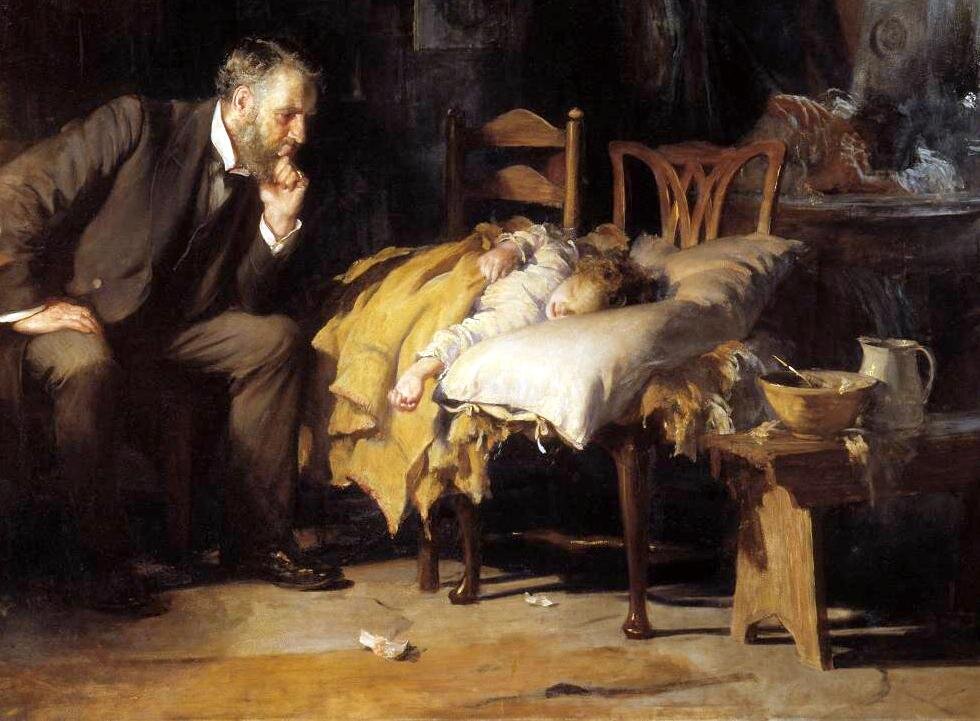 Сэмуэль Люк Филдс «Доктор», фрагмент