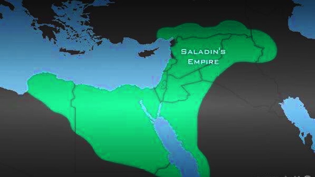 Владения рода в азии 3 буквы. Завоевания Саладина. Владения Саладина. Империя Саладина.