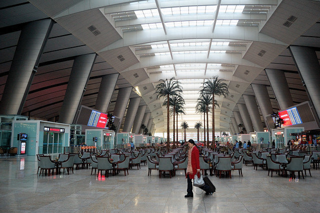 Вокзал в Шанхае пустеет 