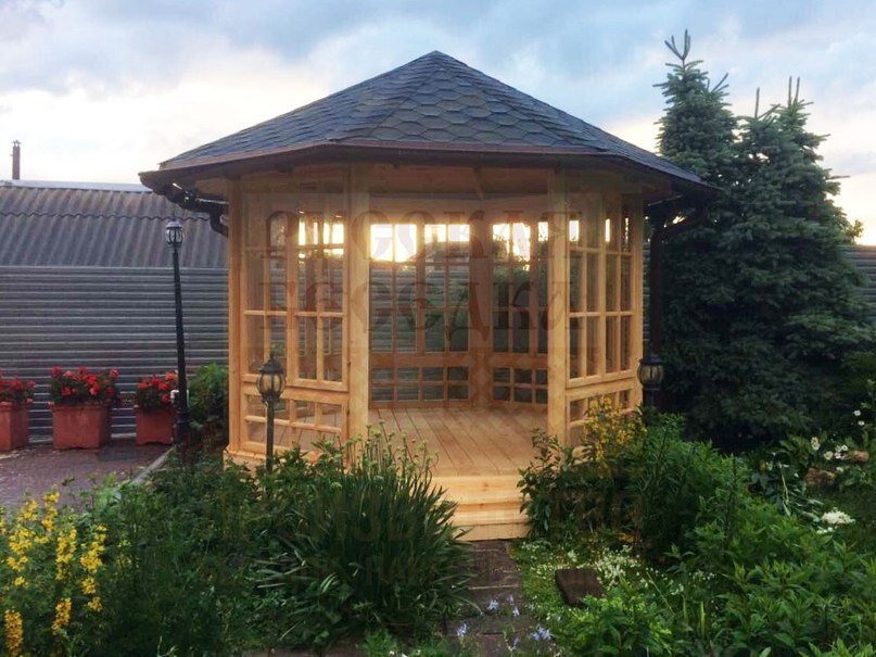 Застекленная беседка №11 «Дания»