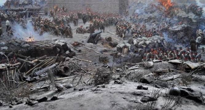 В «Панораме» в Севастополе посетитель находится в центре сражения