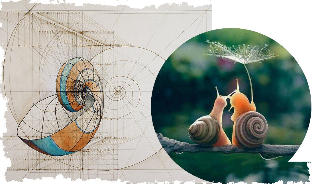 Форма раковины этих прелестных созданий имеет форму золотого сечения, превращая их в маленькие антенны, способные передавать информацию на большие расстояния